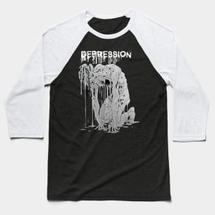 Depression Baseball T-Shirt